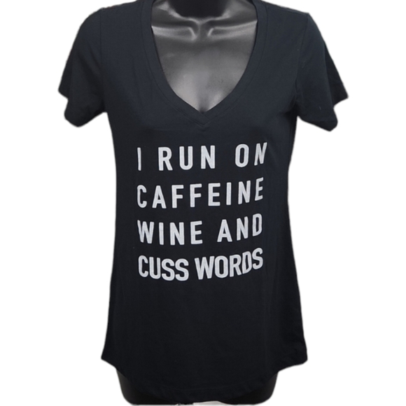Caffeine Wine and Cusswords Graphic Tee - Picture 4 of 11